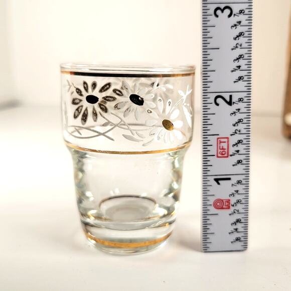 Shot Glasses Set of 6 Vintage International Gift of  Month Club Belgium 1950's - Picture 2 of 16